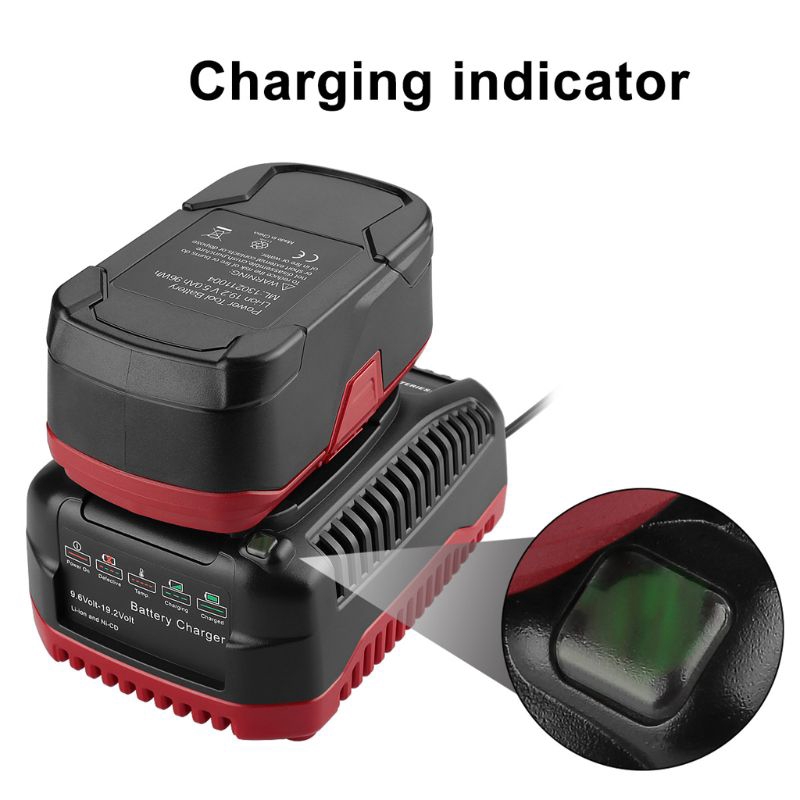 ROX 9.6V-19.2V 2A Smart Battery Charger Adapter for Craftsman Ni-CD/Li-ion Batteries