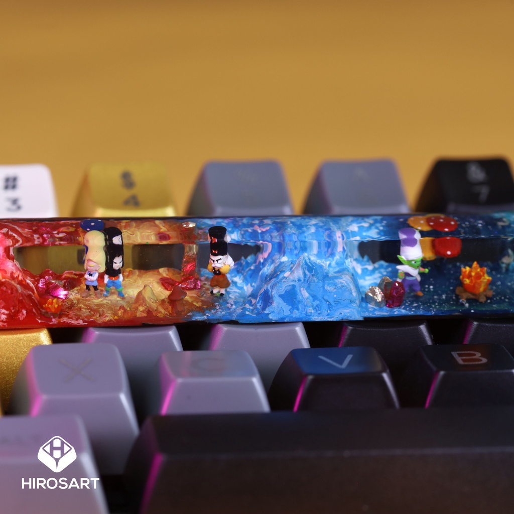 Keycap Dragon Ball, nút bàn phím bảy viên ngọc rồng, keycap lẻ giá rẻ cho bàn phím cơ