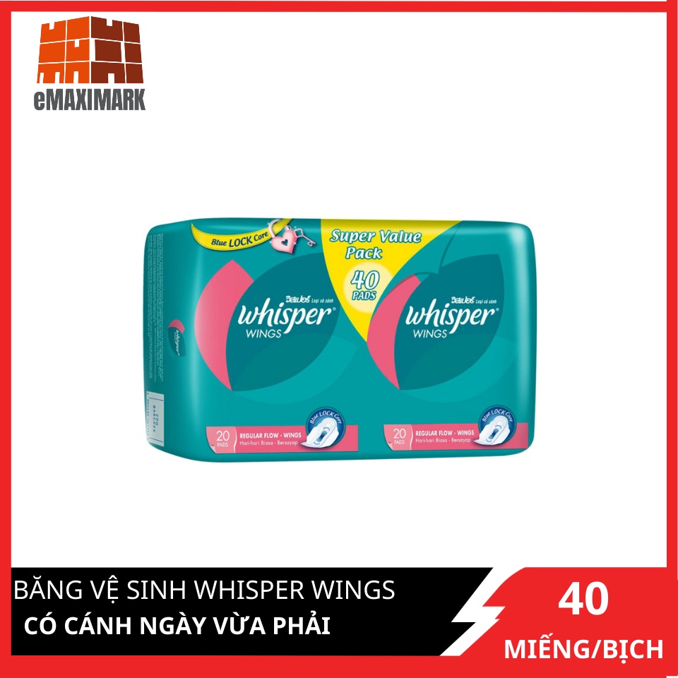Băng vệ sinh Whisper Ngày 40s