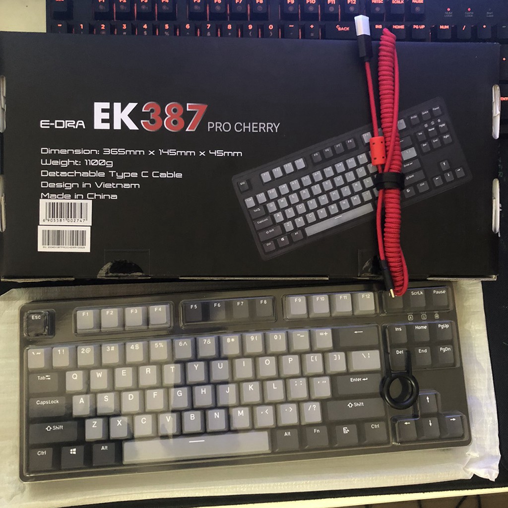 Bàn phím cơ Edra EK387 PRO CHERRY,Bàn phím gaming Edra EK387 PRO CHERRY- Bảo hành 24 tháng