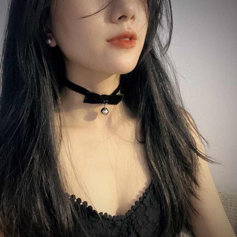 Choker nơ xinh - Vòng cổ nơ dễ thương - Khăn turban