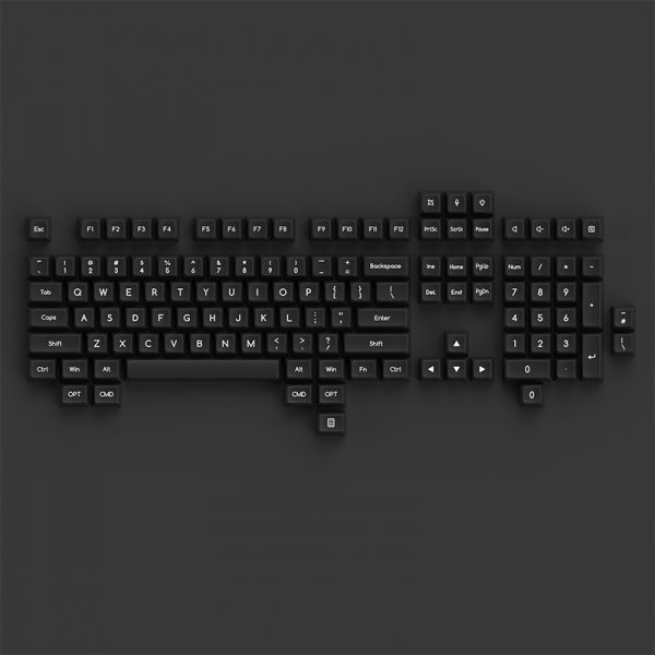 Bộ keycap AKKO White on Black WoB