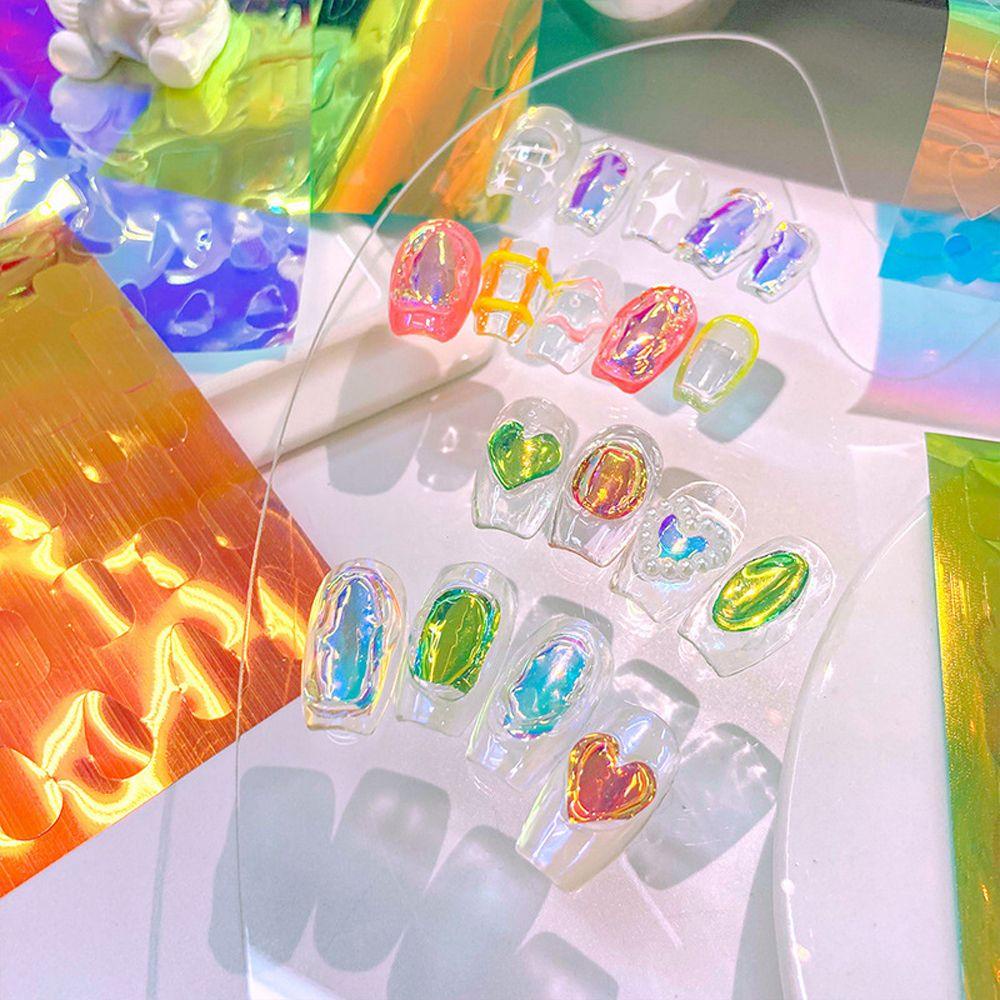 OCEANMAP Giấy Foil Hologram Dán Móng Nghệ Thuật