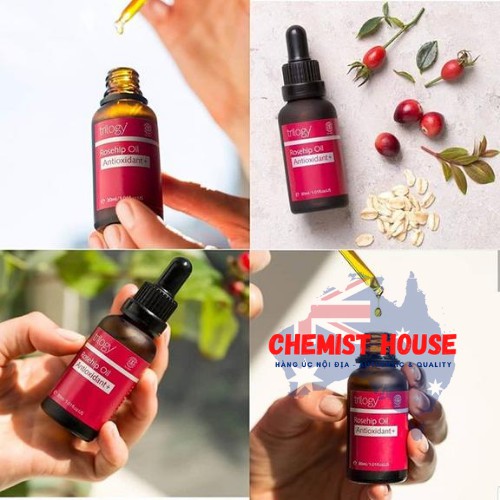 [Hàng Chuẩn ÚC]  Trilogy Rosehip Oil Antioxidant - Tinh dầu nụ tầm xuân chống lão hoá SÁNG ĐỀU DA 30ml