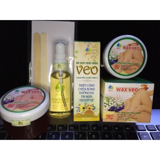 [ CHÍNH HÃNG - TẶNG GIẤY QUE] Combo wax lông veo và mỡ trăn triệt lông tại nhà | BigBuy360 - bigbuy360.vn