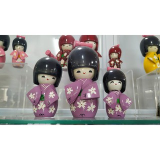 Bộ 3 búp bê gỗ Kokeshi Nhật