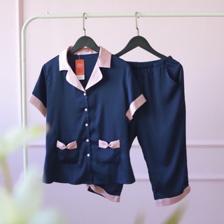 Bộ pijama lụa bèo tiểu thư loại 1