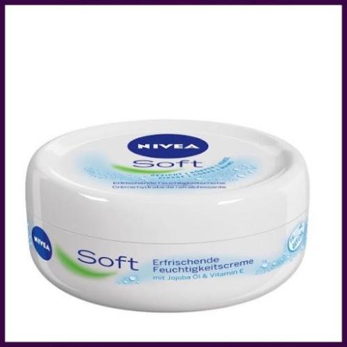 [Nhập Khẩu 100%] Kem dưỡng ẩm,Cấp Ẩm Nivea Soft Đức  giảm khô da viêm da tạo độ ẩm chống nẻ da mịn màng 200ml &amp; 375ml