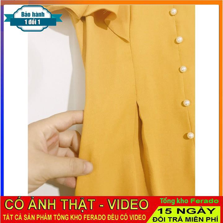 [ xả kho ] MiD Váy vàng xòe v1164 Mie Design kèm ảnh thật