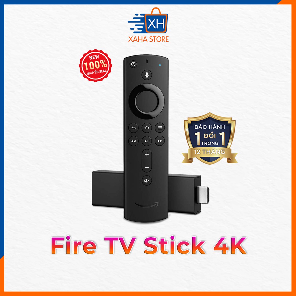 Thiết bị Streaming Fire TV Stick 4K (2th generation) kèm Alexa Voice Remote ⚡️ Bảo hành 12 tháng