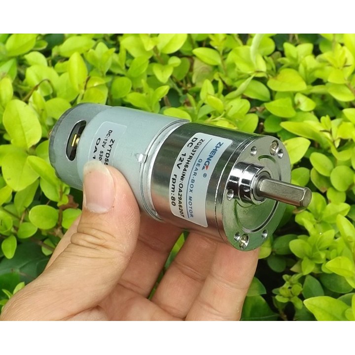 Motor giảm tốc 12V 80 vòng/phut 555 24V 120rpm