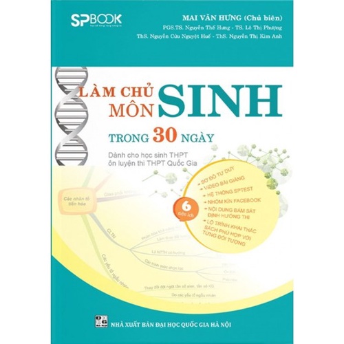 [Mã BMBAU50 giảm 50K đơn 150K] Sách - Làm chủ môn Sinh trong 30 ngày