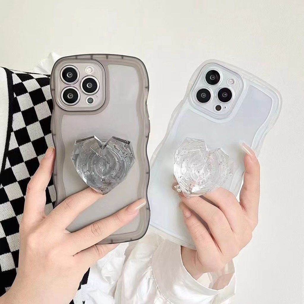 Ốp Điện Thoại Mềm Trong Suốt Chống Sốc In Họa Tiết Có Giá Đỡ Cho 7 8 SE 2020 7P 8P X Xs XR Xs max 11 12 13 Pro 11 12 13 Pro max