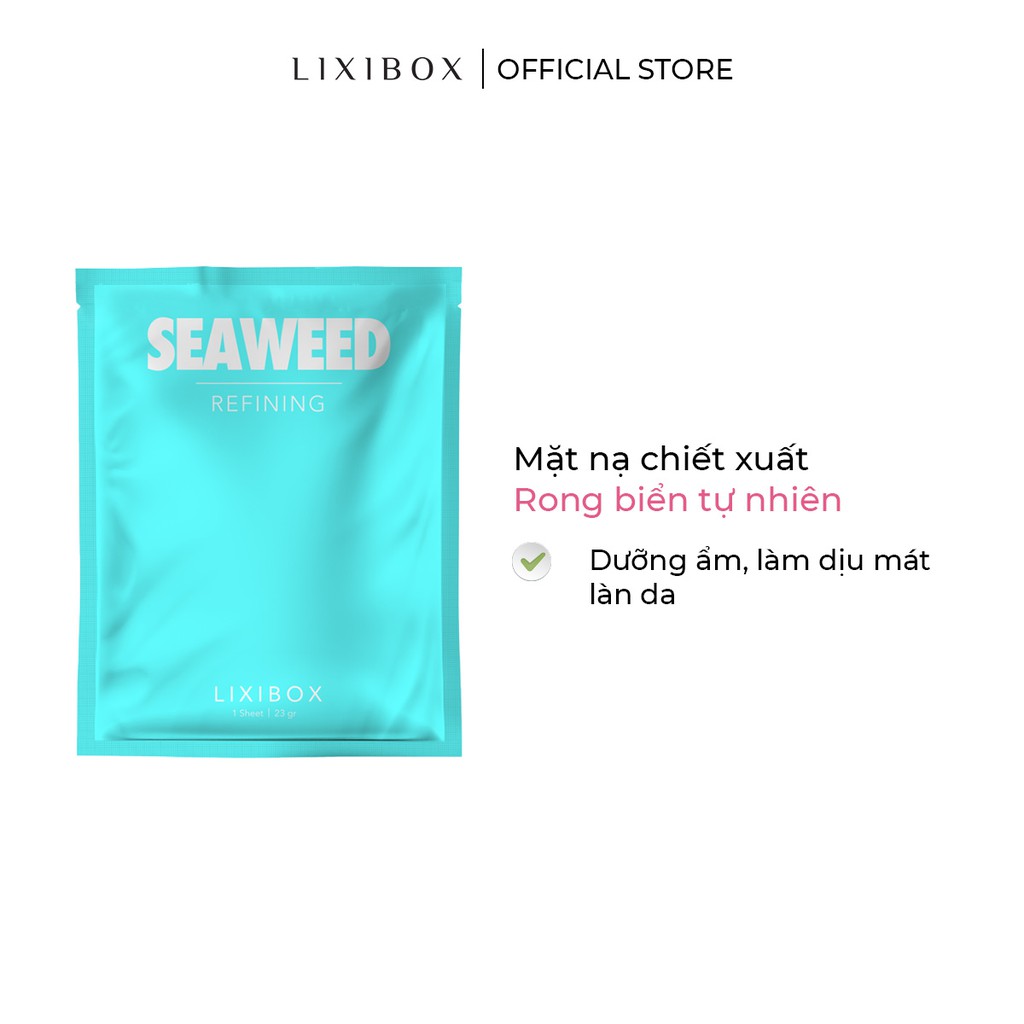 [HB GIFT] Combo Túi vải Lixibox, Sơn móng tay Prosper - Hồng Nude và 3 mặt nạ dưỡng da Lixibox - Seaweed (23gr/mặt nạ) | BigBuy360 - bigbuy360.vn