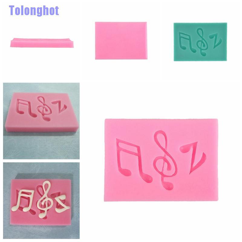 Tolonghot> Musical Note Silicone Fondant Mold Cake Sugarcraft Decorating Chocolate Mould