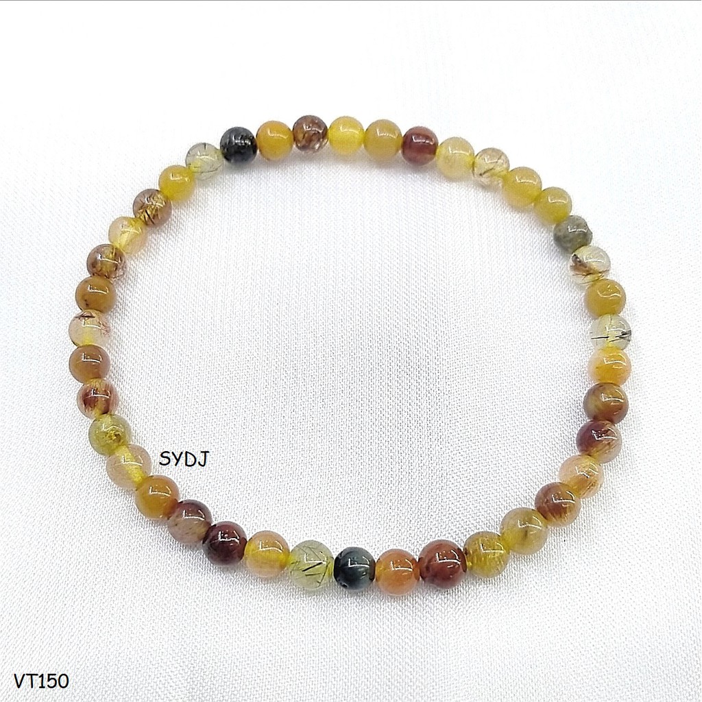 Trang sức Vòng tay SENYDA đá Thạch anh Tam Tài thiên nhiên VT150