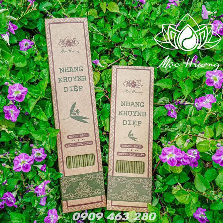 Nhang Khuynh Diệp [Mộc Hương] - Nhang sạch organic từ lá khuynh diệp và thảo mộc thiên nhiên