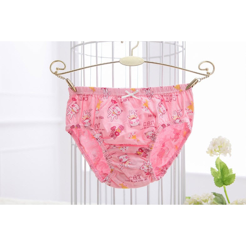 Bộ 5 quần lót bé gái Hàn Quốc vải cotton mẫu cô gái cute siêu dễ thương phù hợp với mọi lứa tuổi HIKITO T05