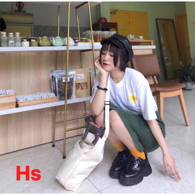 Áo hoa cức lưng Crush trước và sau_U9823