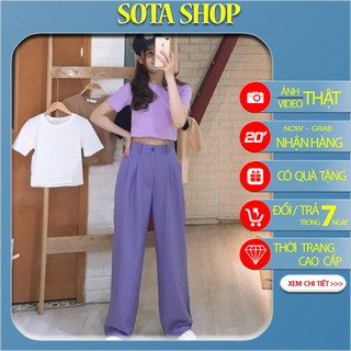 Áo croptop phông cotton nhiều màu