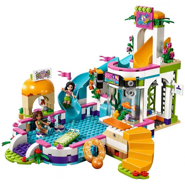 xả hết hàng - Bộ lắp ráp kiểu lego friends - Bể bơi thành phố cùng mùa hè của Martina