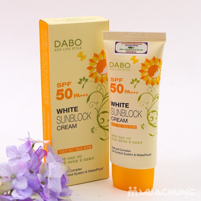 [Kem chống nắng] Kem chống nắng và làm trắng da Dabo Sunblock Cao cấp Hàn Quốc 70ml - Hàng chính hãng