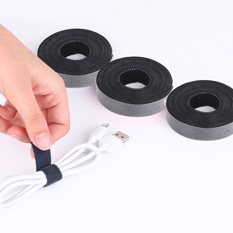 Dây Dán Cố Định Dây Cáp Màu Đen Có Thể Tái Sử Dụng