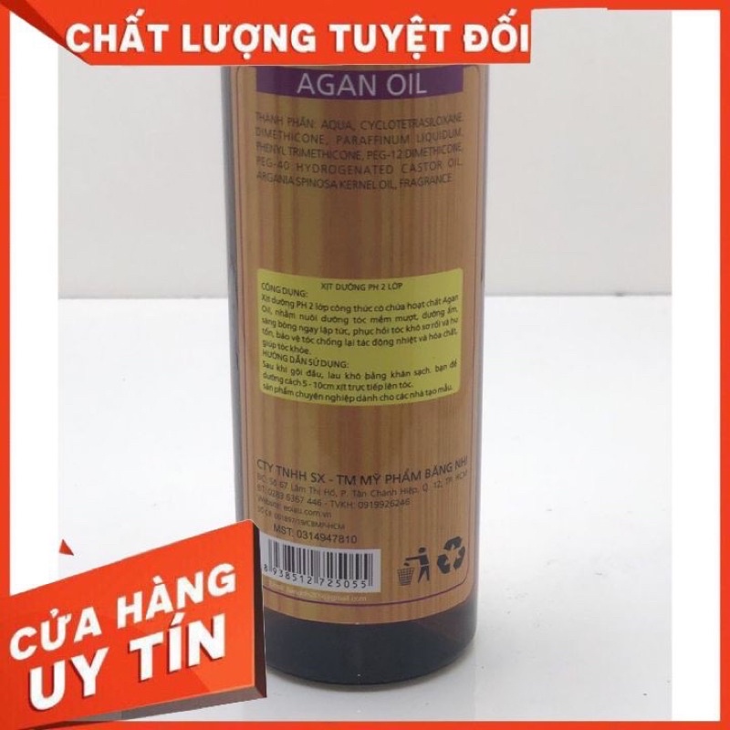 Nước xịt dưỡng tóc EOIAU250ml  chống nhiệt , chước khi sấy và uấn tóc   giúp mái tóc mềm mại và phục hồi hư tổn