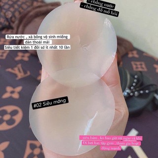 1 Đôi Dán Nhũ Hoa Tàng Hình Sinicone Siêu Mỏng