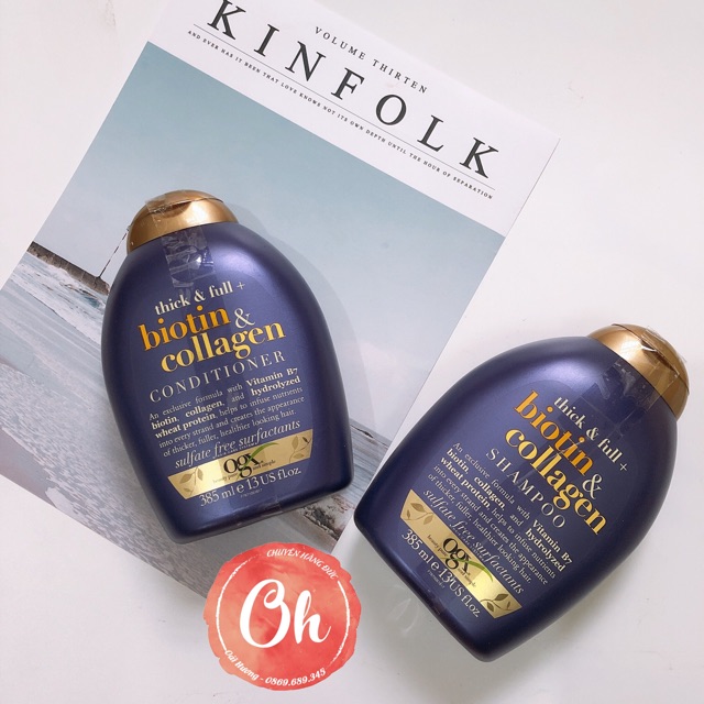 Dầu gội biotin collagen ogx