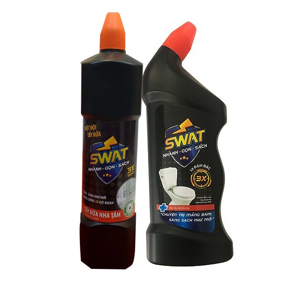 Nước tẩy bồn cầu Toilet Swat siêu sạch/đậm đặc chai 600ml
