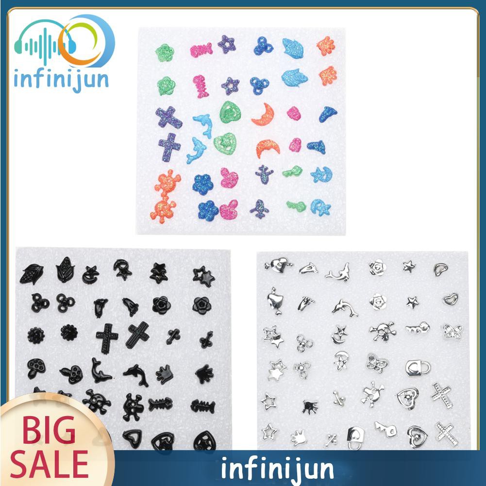Bộ 18 Đôi Khuyên Tai Nhựa Mini Dễ Thương Cá Tính