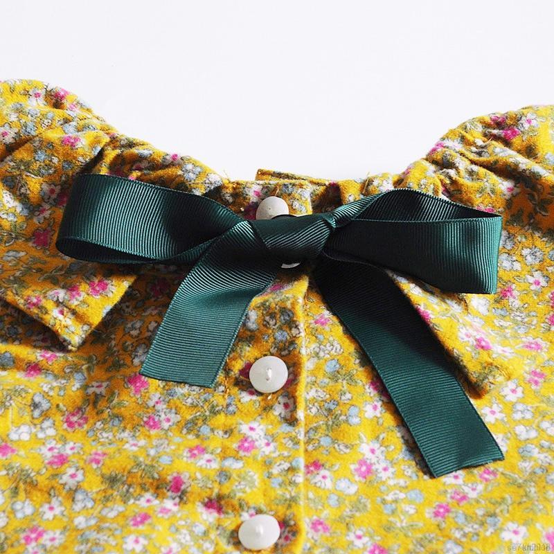 Bộ áo kiểu tay dài + quần dài đáng yêu cho bé