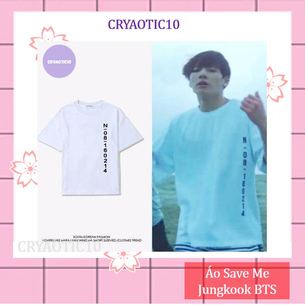 [Kèm video + hình thật] Áo tay lở Jungkook BTS trong MV Save Me unisex cryaotic10