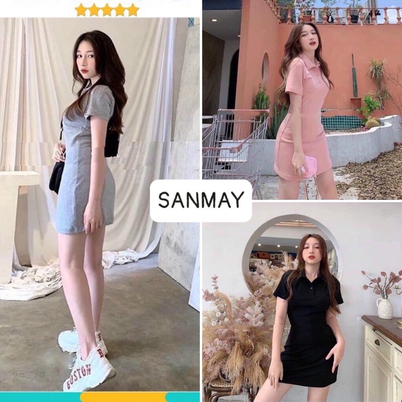 Đầm polo nữ , thiết kế Xinh xắn TT 11 . giasi