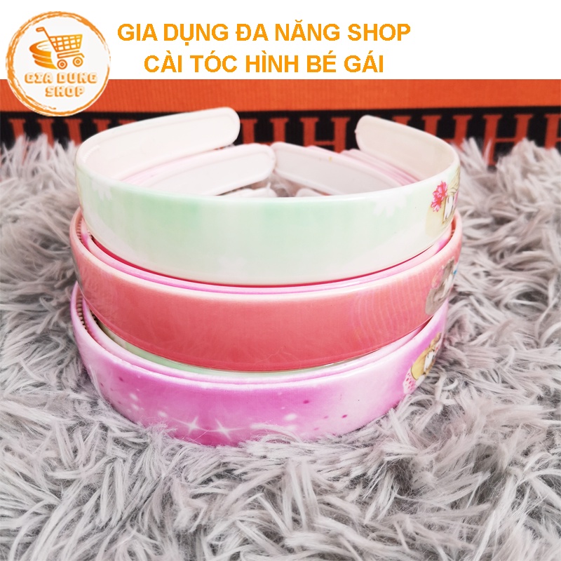 Băng đô, cài tóc hình bé gái bảng to siêu dễ thương