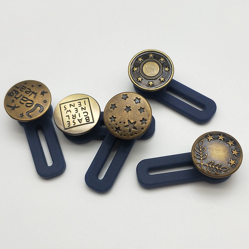 Nút gài quần jeans  không cần ghim có thể điều chỉnh dùng may quần áo DIY