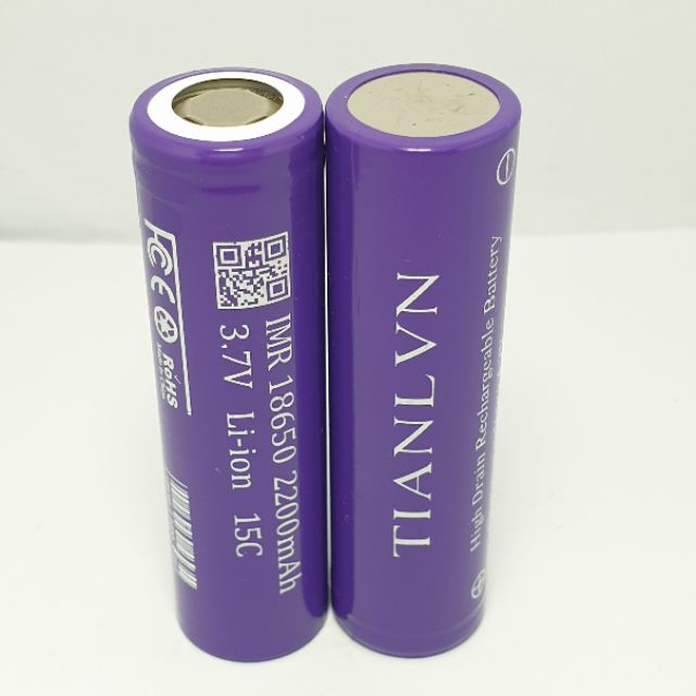 CELL PIN TIANL VN - IMR 18650 - 2200mah XẢ 15C(30A)