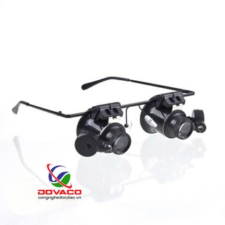 Kính lúp đeo mắt có đèn v1