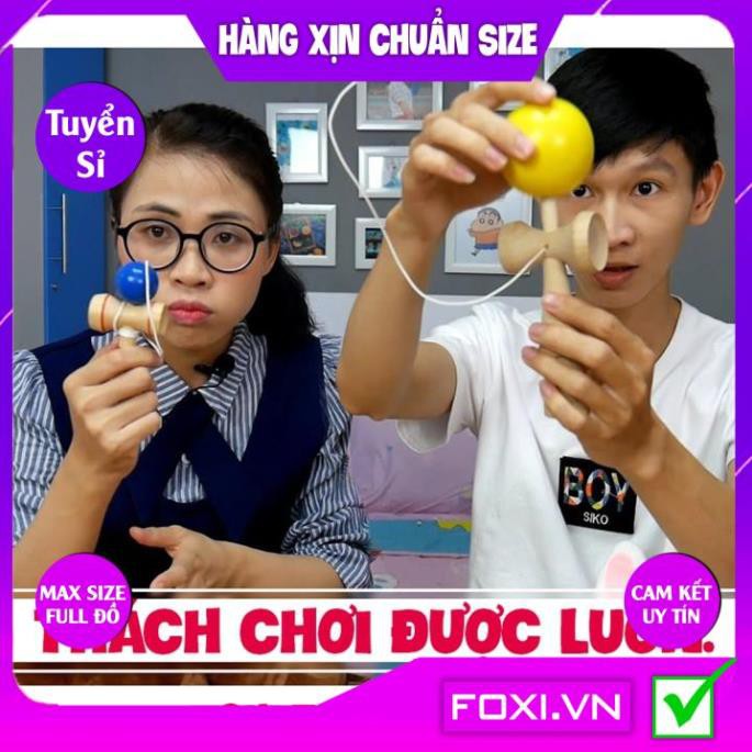 Đồ chơi gỗ Nhật-Kendama cao cấp-Nhựa hoặc Gỗ-Đồ chơi hoạt động thể chất-linh hoạt-tập trung-Rèn sự khéo léo nhanh nhẹn