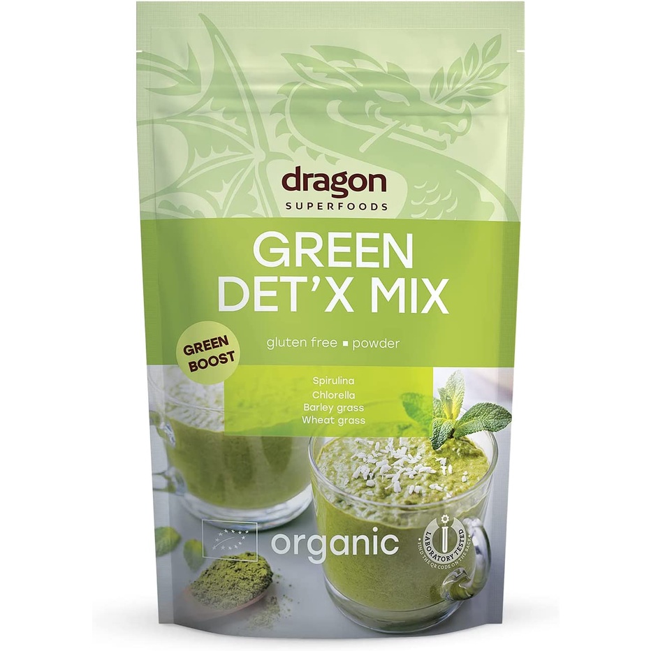 Hỗn hợp bột xanh hỗ trợ thải độc (Dragon Superfoods, Green Det’x mix) - 200gr