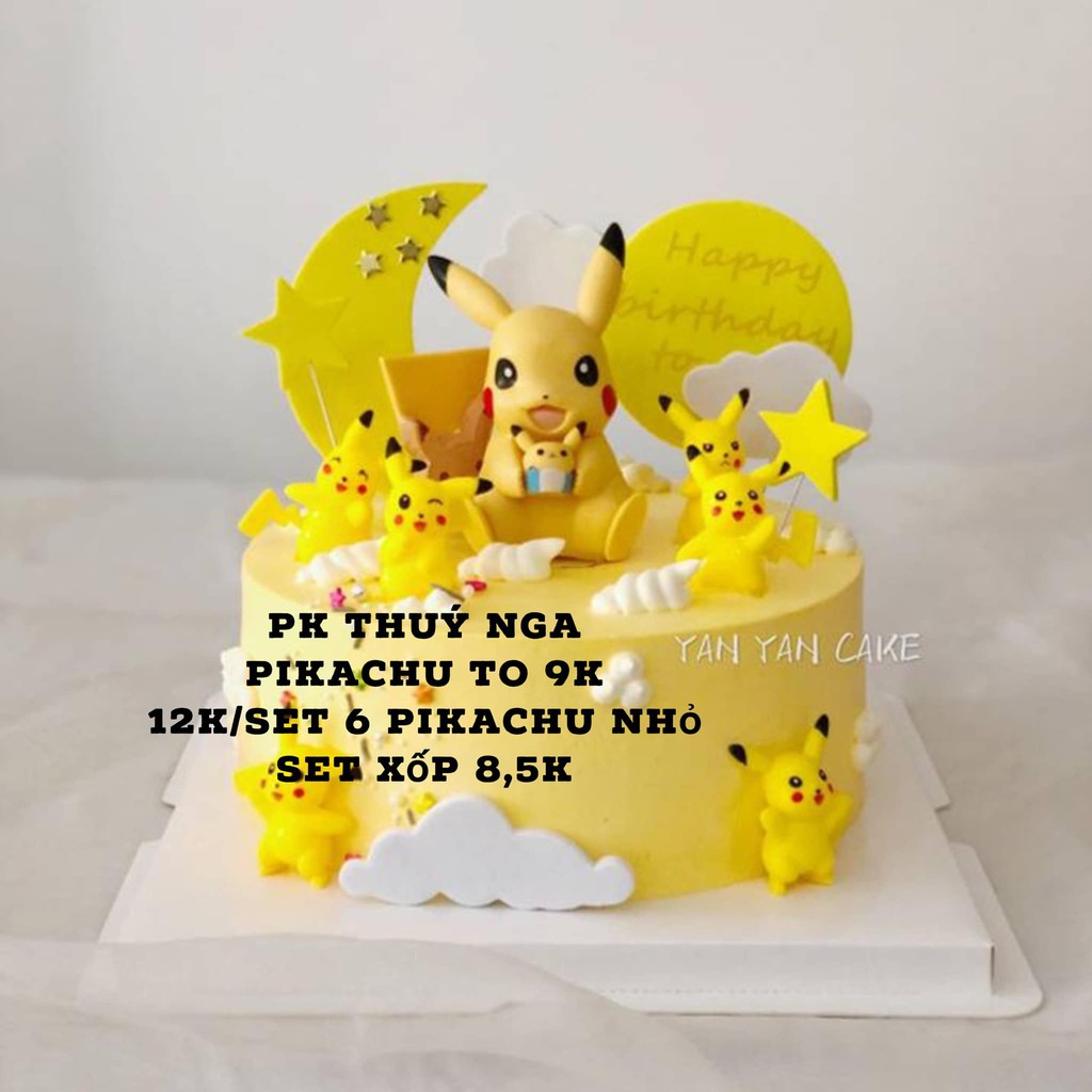 PIKACHU TO TRANG TRÍ BÁNH KEM