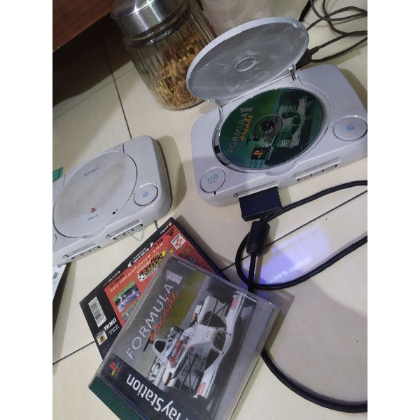 Máy Cassette Không Đốt PS1 PlayStation1 Công Thức 1 Điều Khiển Máy Chơi Game Mới