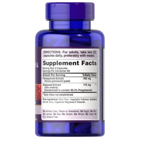 Viên Uống Lựu Và Hạt Nho Pomegranate 400mg & Grapeseed Extract 175 Mg Puritan’s Pride