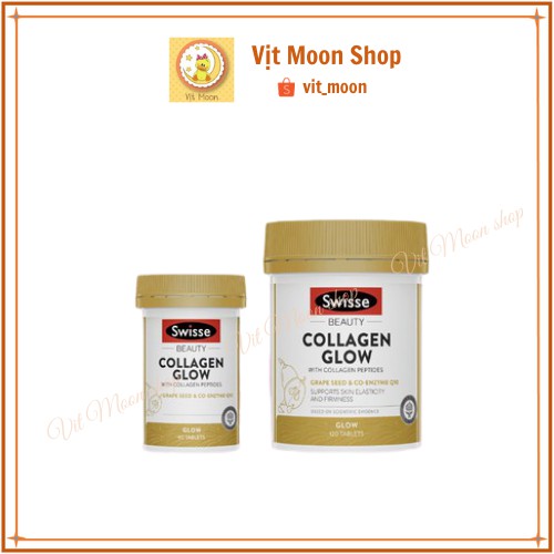 viên uống collagen glow swisse hàng sẵn | Thế Giới Skin Care