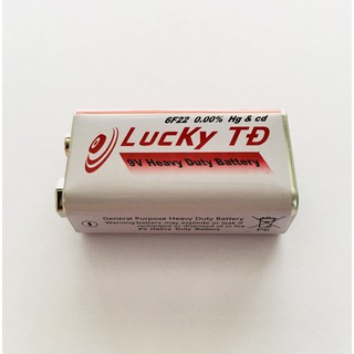Pin 9V hãng Lucky - Pin vuông 9V - (Sỉ Inbox - Cực rẻ)