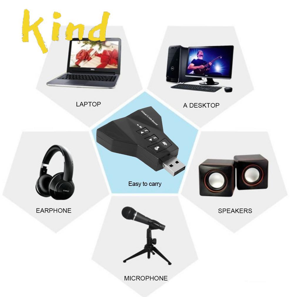 Usb Chuyển Đổi Âm Thanh 7.1 Đầu Cắm 3.5mm | BigBuy360 - bigbuy360.vn