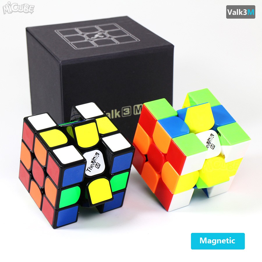 Đồ chơi Rubik 3x3x3 QiYi The Valk 3M Sticker - Rubik Nam Châm Từ Tính ( Cắt Góc Cực Tốt, Nhanh Mượt )