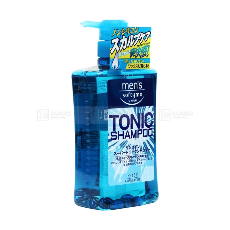 Dầu Gội Đầu Cho Nam Softymo MENʼS Ngăn Ngừa Gầu, Sạch Sâu Da Đầu Nội Địa Nhật Bản 550ml - SAKUKO
