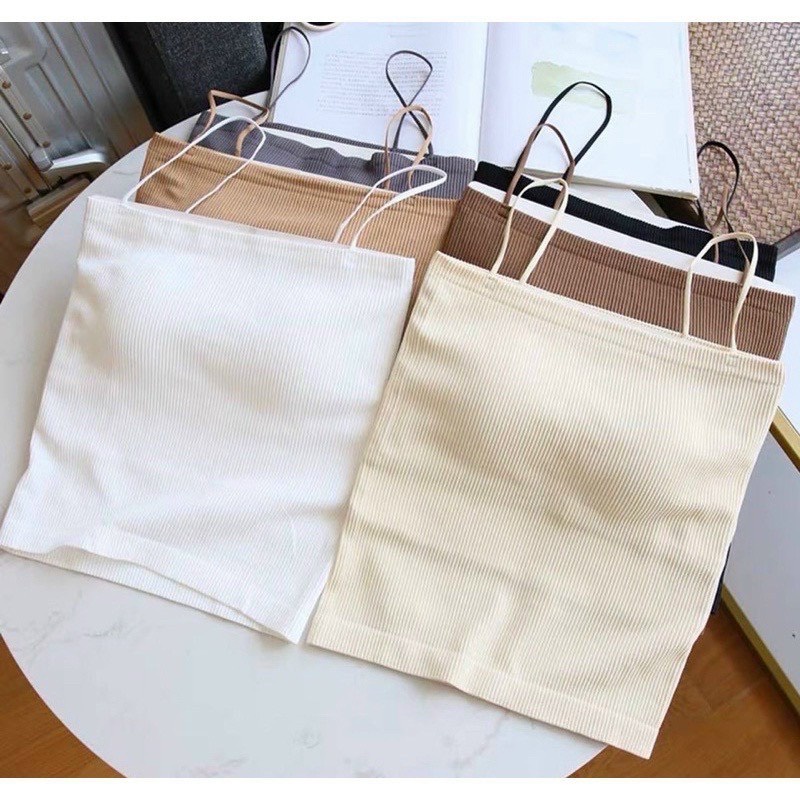 Áo 2 dây tăm- kèm mút đệm - SHOP THƠM PHẠM